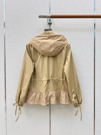 Gabardine Hooded Adenium Jacket
