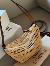 Paula's Ibiza Hammock Hobo Mini Raffia Bag