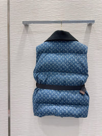 Denim Puffer Vest