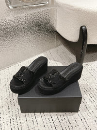 Platform Slide Sandals
