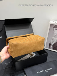 Suede Loulou Shoulder Bag