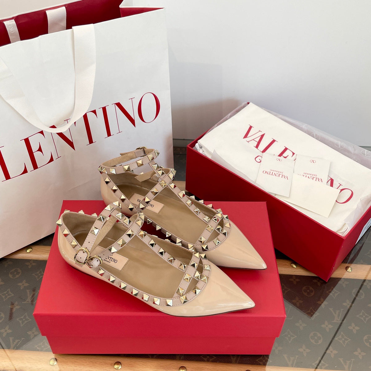 Garavani Rockstud Ballet Flats