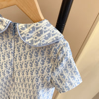 Monogram Pleated Dress