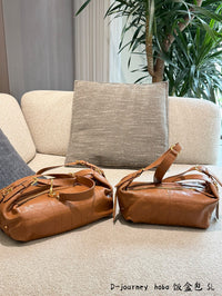D-Journey Leather Hobo Bag