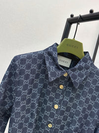 Monogram Jacquard Shirt Dress