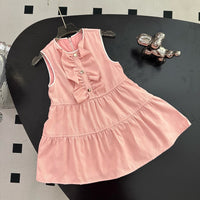 Pink Ruffle Tiered Dress