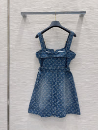 Monogram Denim Dress