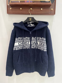 Zipped Cardigan with Hood