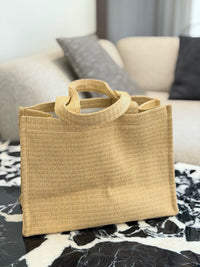 Teen Cabas Triomphe Raffia Tote