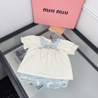 Baby Gingham Bloomer Set