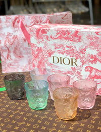 Iridescent Crystal Tumbler Glass Set 6 Pieces