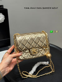 Mini Flap Bag with Gold Ball