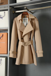 Check Trench Coat