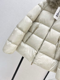 26S Laichefur Shearling-Trimmed Short Down Jacket