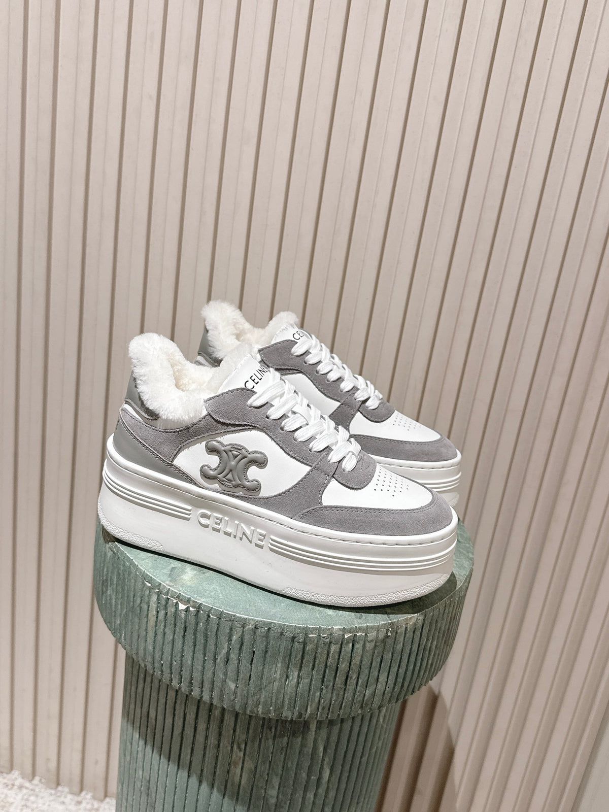 Block Wedge Sneakers