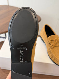 Double L Suede Loafers