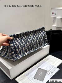 Book Tote Oblique Embroidery