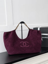 26C Suede Shopping Tote