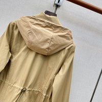 Gabardine Hooded Adenium Jacket