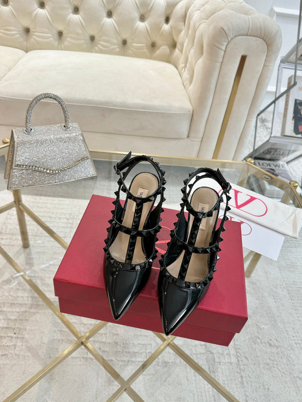 Garavani Rockstud Patent Leather Pumps 10cm