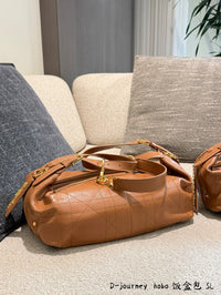 D-Journey Leather Hobo Bag