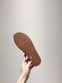 Nappa Leather Espadrille Sliders