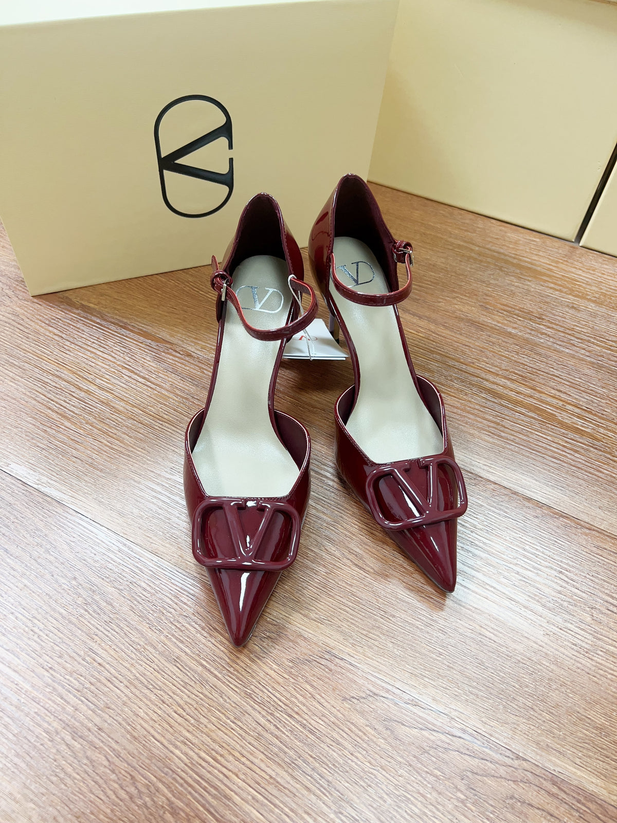 Signature D'Orsay Patent Leather Pumps