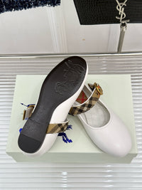 26WF Check Ballet Flats