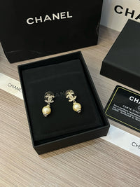Logo Pearl Earrings