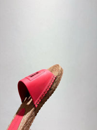 Nappa Leather Espadrille Sliders