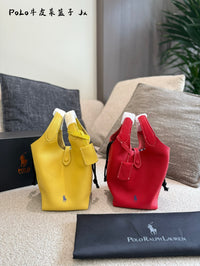 PRL Leather Bucket Bag