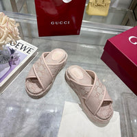 Angelina Platform Slide Sandals