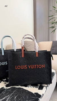 Embossed Monogram Tote Bag