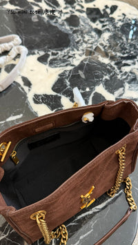 Niki Suede Shoulder Bag