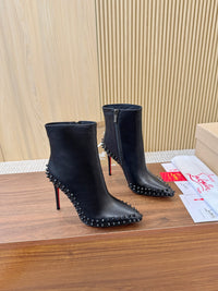 Kate Max Leather Ankle Boots