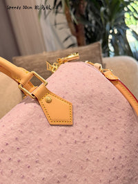 Speedy 30 in Ostrich Embossed Leather