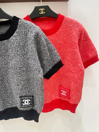Logo Short Sleeve Sweater