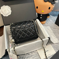 Mini Flap Bag with Lucky Ball Chain