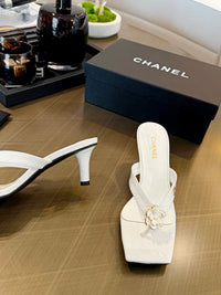 Camellia Thong Mules