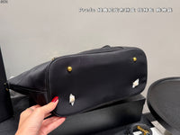 Tessuto Nylon and Saffiano Tote Bag