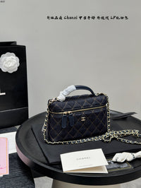 Vanity Case Bag Dark Blue Denim