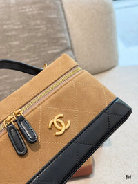 Vanity Case Suede Calfskin