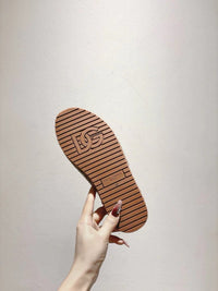 Nappa Leather Espadrille Sliders