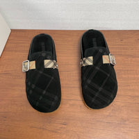 Check Suede Urchin Clogs