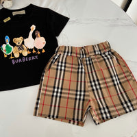 Duck Teddy Check Set