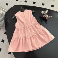 Pink Ruffle Tiered Dress