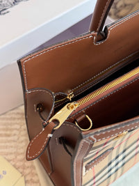 Vintage Check Two Handle Title Bag