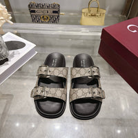 Slide Sandals with Buckles