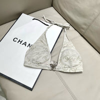 Logo Halter Bikini Set