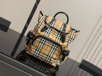 Vintage Check Rucksack Backpack